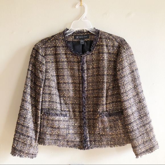 INC International Concepts Jackets & Blazers - INC | Tweed Eyelash Cropped Jacket